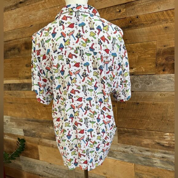 A-Lab “Shroomies” Short Sleeve Button Down - Picture 2 of 12